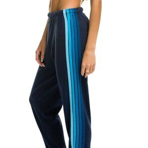 Aviator Nation 5 STRIPE SWEATPANTS - NAVY // BLUE